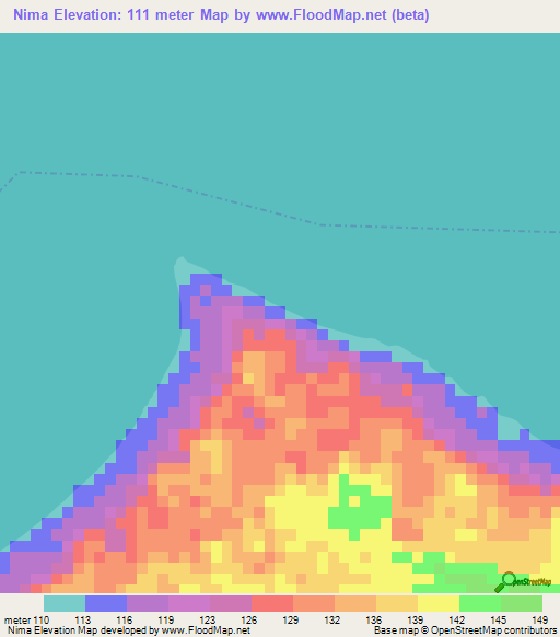 Nima,Guatemala Elevation Map