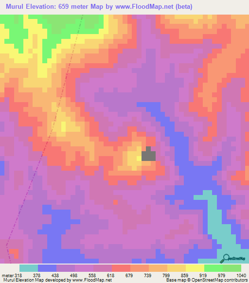 Murul,Guatemala Elevation Map