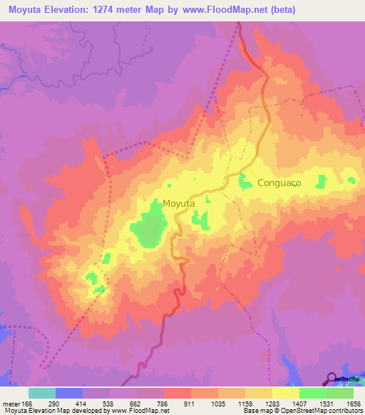 Moyuta,Guatemala Elevation Map