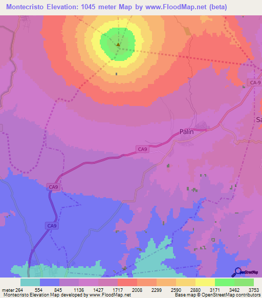 Montecristo,Guatemala Elevation Map