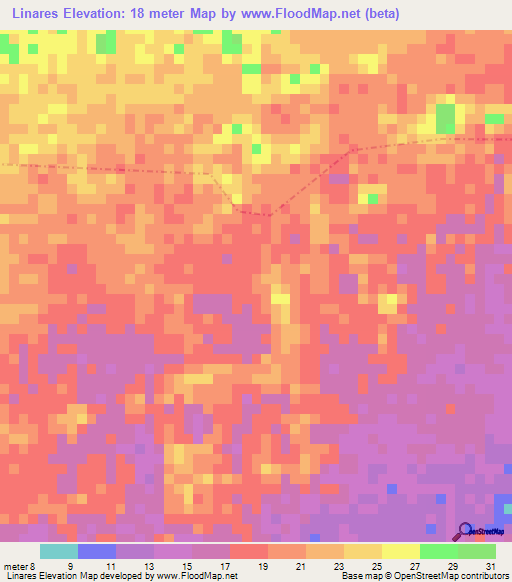 Linares,Guatemala Elevation Map