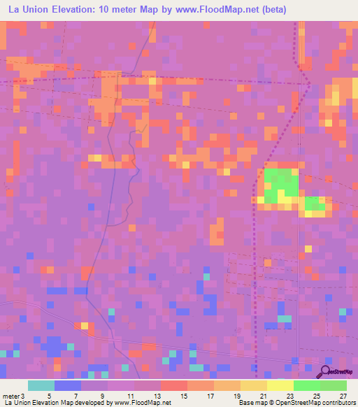 La Union,Guatemala Elevation Map