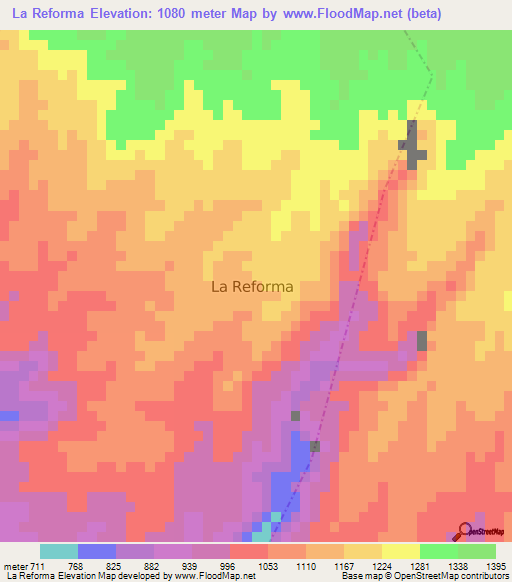 La Reforma,Guatemala Elevation Map