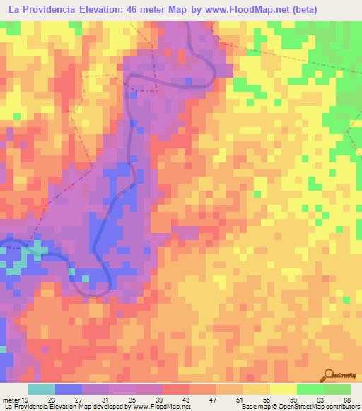 La Providencia,Guatemala Elevation Map