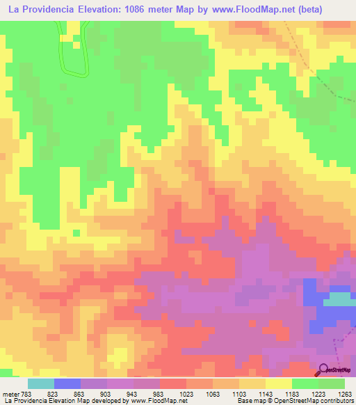 La Providencia,Guatemala Elevation Map