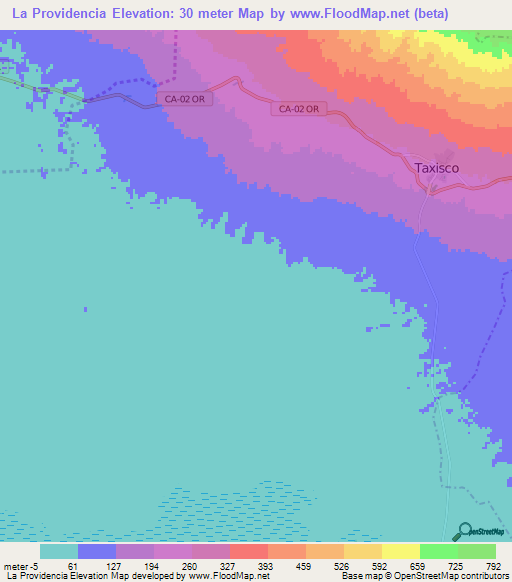 La Providencia,Guatemala Elevation Map