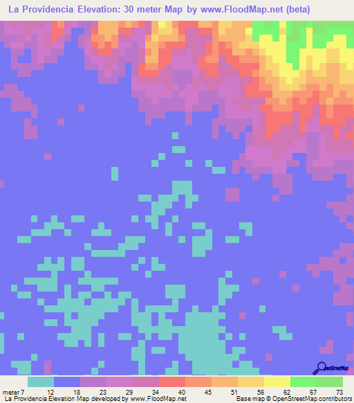 La Providencia,Guatemala Elevation Map