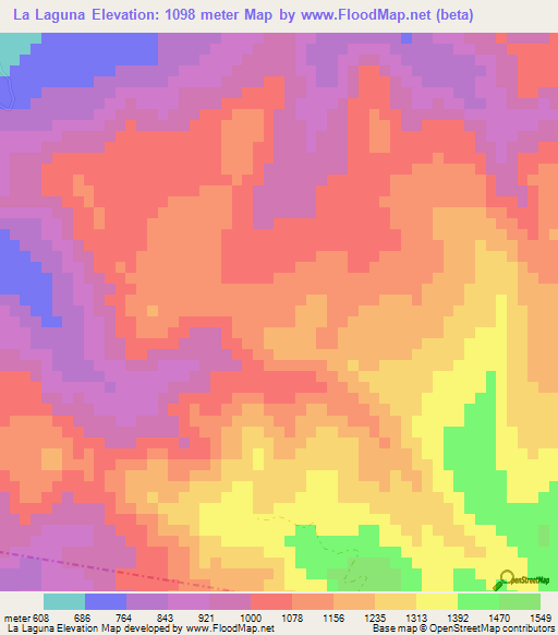 La Laguna,Guatemala Elevation Map