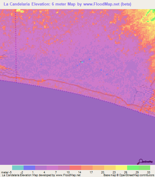 La Candelaria,Guatemala Elevation Map