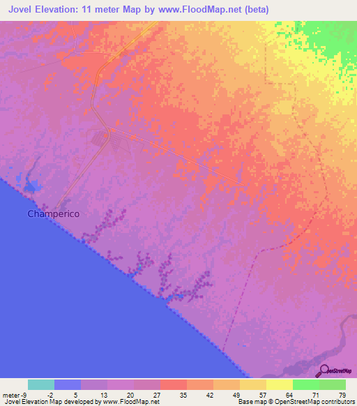 Jovel,Guatemala Elevation Map