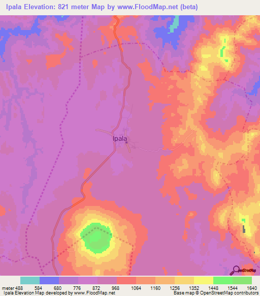 Ipala,Guatemala Elevation Map