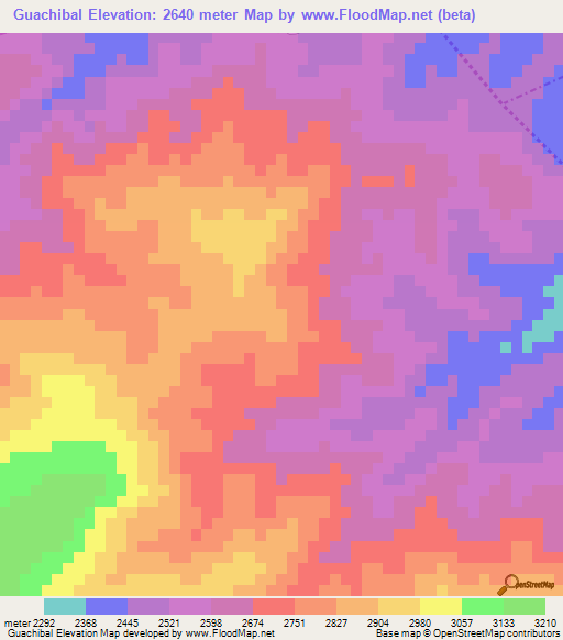 Guachibal,Guatemala Elevation Map