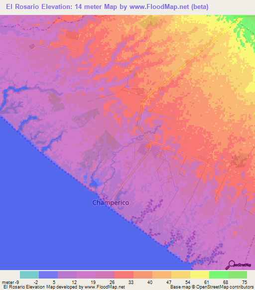 El Rosario,Guatemala Elevation Map