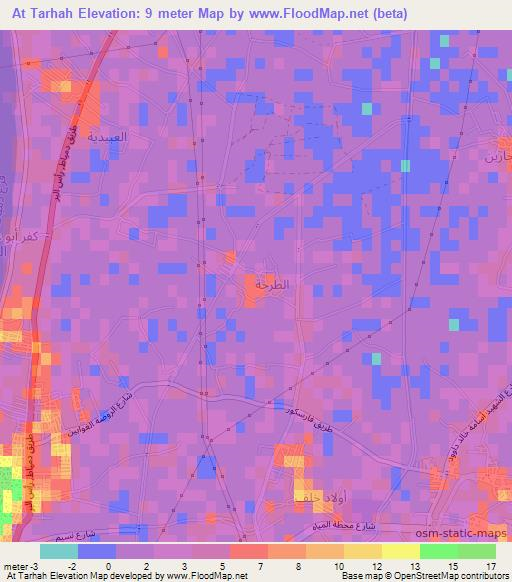 At Tarhah,Egypt Elevation Map