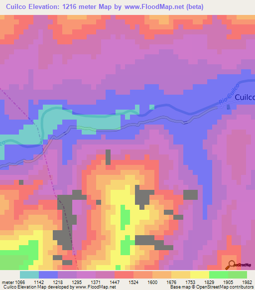 Cuilco,Guatemala Elevation Map