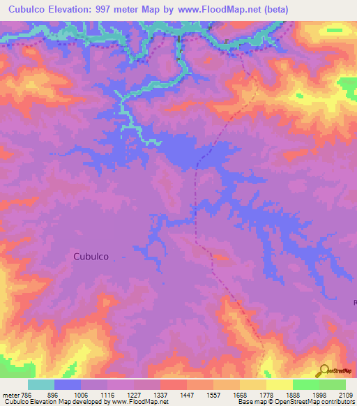 Cubulco,Guatemala Elevation Map