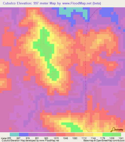 Cubulco,Guatemala Elevation Map