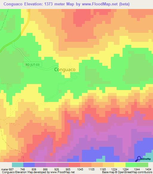 Conguaco,Guatemala Elevation Map