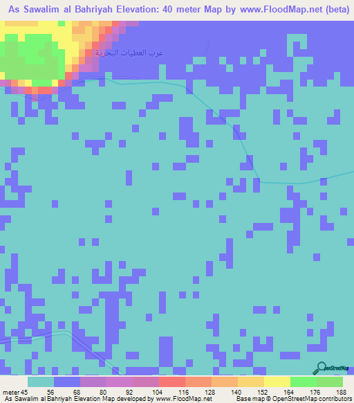 As Sawalim al Bahriyah,Egypt Elevation Map