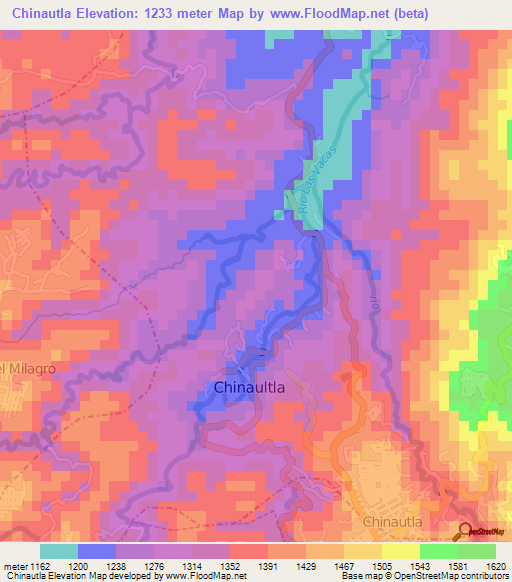 Chinautla,Guatemala Elevation Map