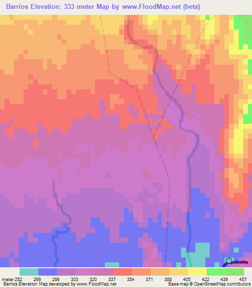 Barrios,Guatemala Elevation Map