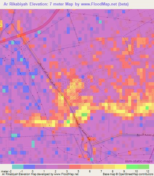 Ar Rikabiyah,Egypt Elevation Map
