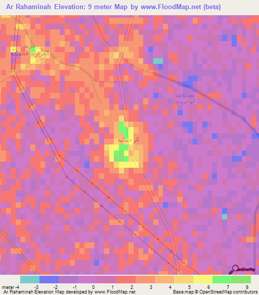 Ar Rahaminah,Egypt Elevation Map