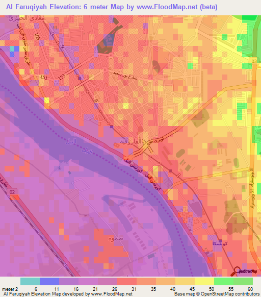 Al Faruqiyah,Egypt Elevation Map