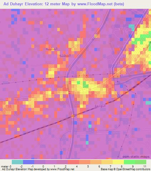 Ad Duhayr,Egypt Elevation Map