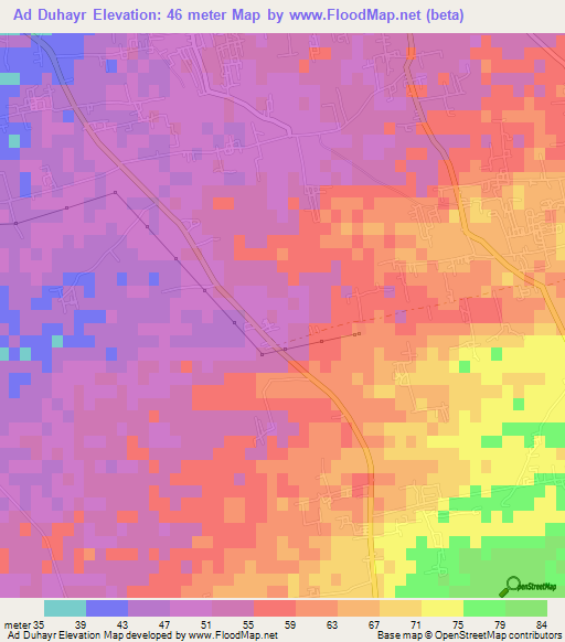 Ad Duhayr,Egypt Elevation Map