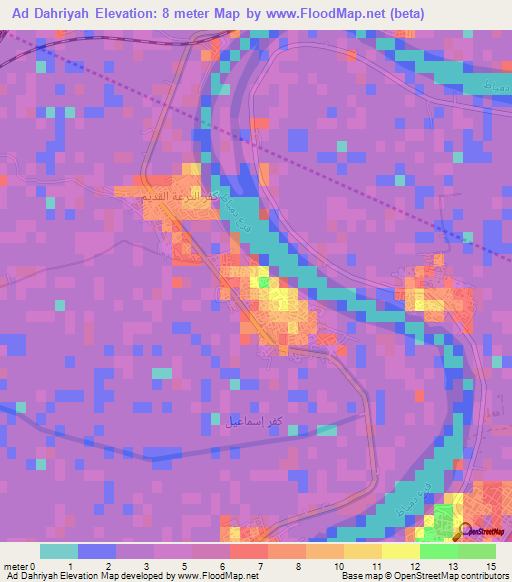 Ad Dahriyah,Egypt Elevation Map