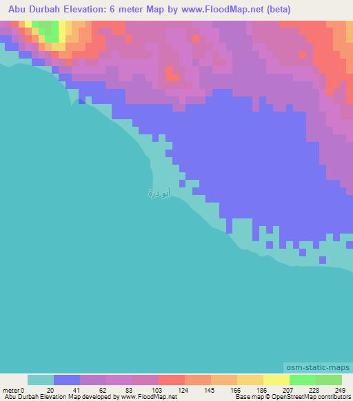 Abu Durbah,Egypt Elevation Map