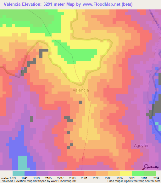 Valencia,Ecuador Elevation Map