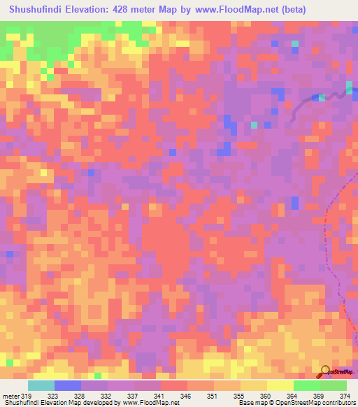 Shushufindi,Ecuador Elevation Map