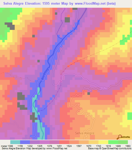 Selva Alegre,Ecuador Elevation Map