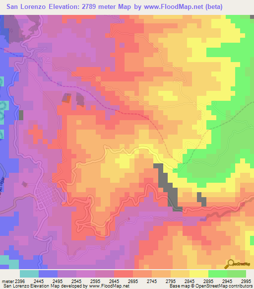 San Lorenzo,Ecuador Elevation Map