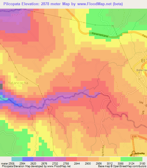 Pilcopata,Ecuador Elevation Map