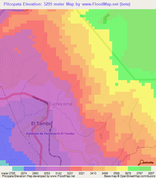 Pilcopata,Ecuador Elevation Map