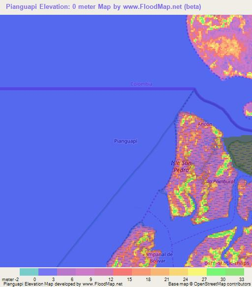 Pianguapi,Ecuador Elevation Map