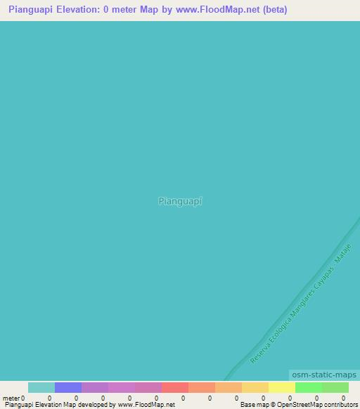 Pianguapi,Ecuador Elevation Map