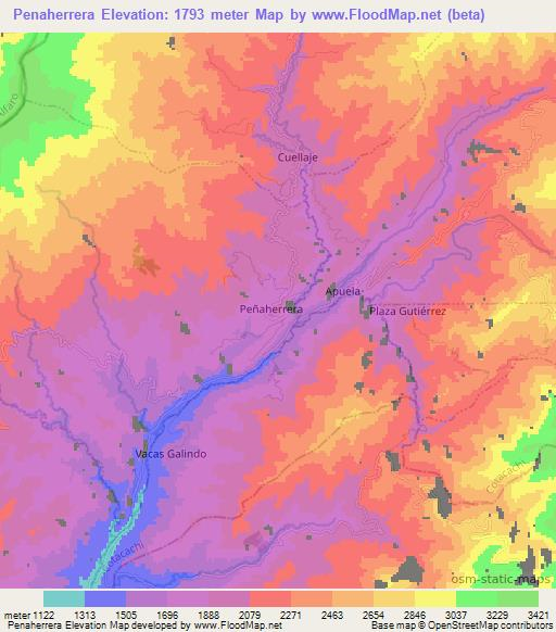 Penaherrera,Ecuador Elevation Map