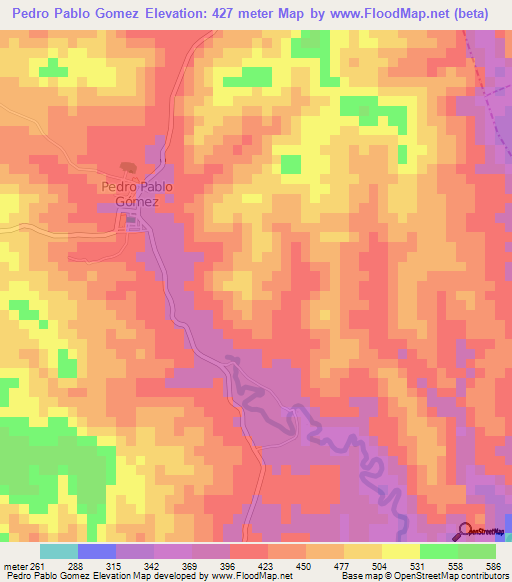 Pedro Pablo Gomez,Ecuador Elevation Map