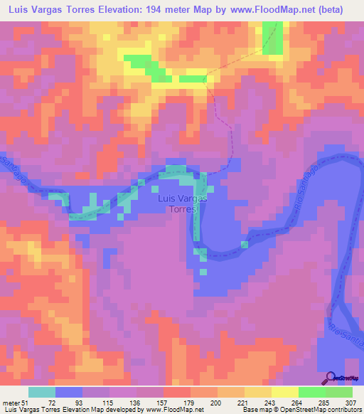 Luis Vargas Torres,Ecuador Elevation Map