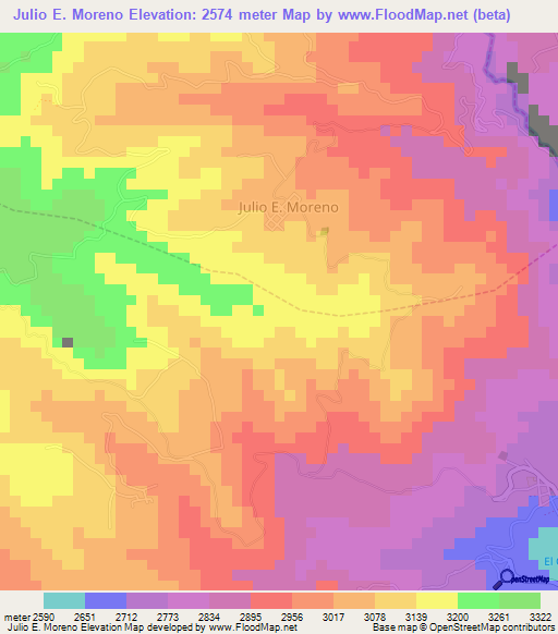 Julio E. Moreno,Ecuador Elevation Map