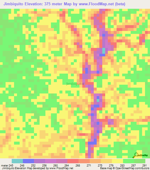 Jimbiquito,Ecuador Elevation Map