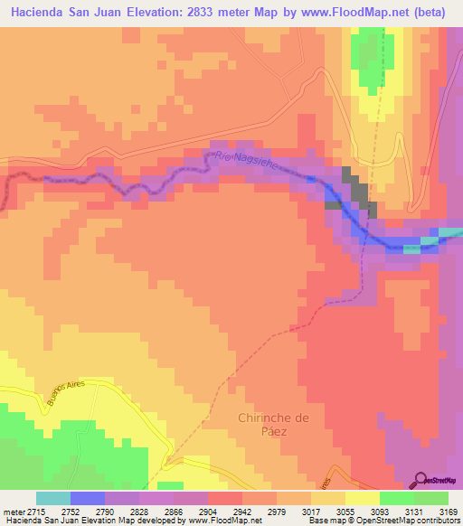 Hacienda San Juan,Ecuador Elevation Map