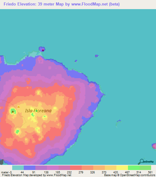 Friedo,Ecuador Elevation Map