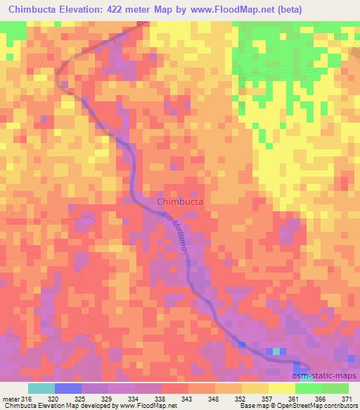 Chimbucta,Ecuador Elevation Map