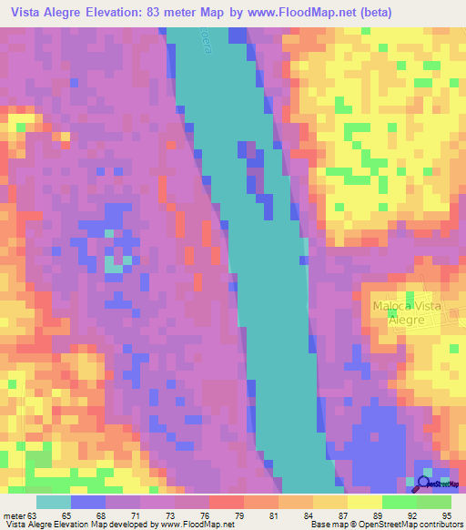 Vista Alegre,Brazil Elevation Map