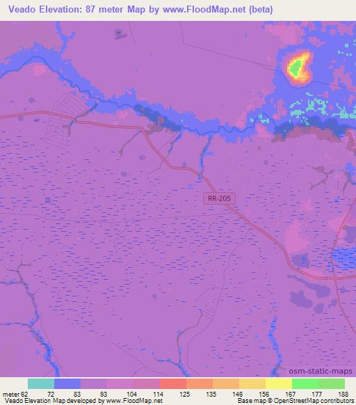 Veado,Brazil Elevation Map